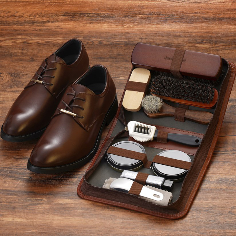 HorseHair Shoe Brush Set Leath - Sneaker Care Spray recension och pris